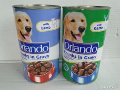 Мясные консервы для собак